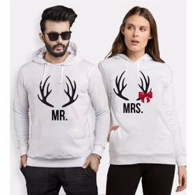 Tshirthane Mrmrs Geyik 2'li Sevgili Sweatshirt