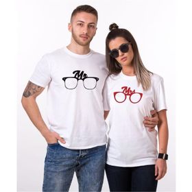 Tshirthane Mrmrs Glasses 2'li Sevgili T-shirt