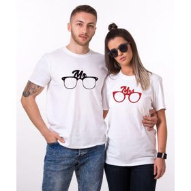 Tshirthane Mrmrs Glasses 2'li Sevgili T-shirt