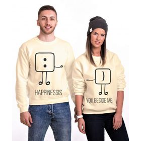 Tshirthane Mutluluk Benim Yanımda 2'li Sevgili Sweatshirt