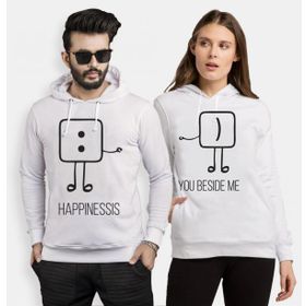 Tshirthane Mutluluk Benim Yanımda 2'li Sevgili Sweatshirt