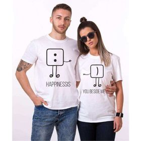 Tshirthane Mutluluk Benim Yanımda 2'li Sevgili T-shirt