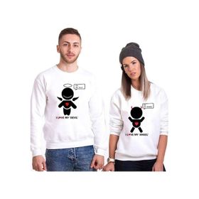 Tshirthane My Devil My Angel 2'li Sevgili Sweatshirt