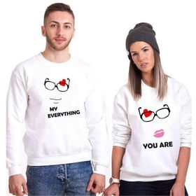 Tshirthane My Everything 2'li Sevgili Sweatshirt