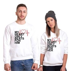 Tshirthane My Heart 2'li Sevgili Sweatshirt