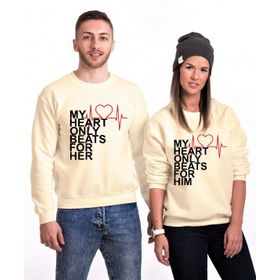 Tshirthane My Heart 2'li Sevgili Sweatshirt