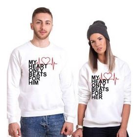 Tshirthane My Heart 2'li Sevgili Sweatshirt