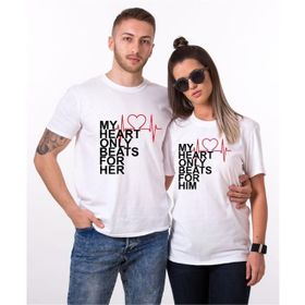 Tshirthane My Heart 2'li Sevgili T-shirt