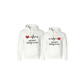 Tshirthane My Heart Belongs To 2'li Sevgili Sweatshirt