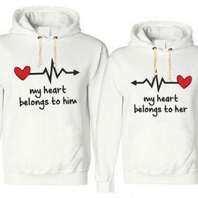 Tshirthane My Heart Belongs To 2'li Sevgili Sweatshirt