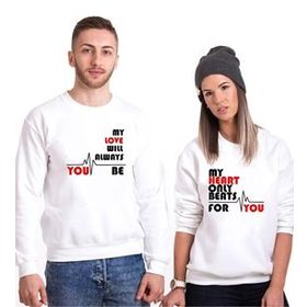 Tshirthane My Heart Only Beats For You 2'li T-shirt