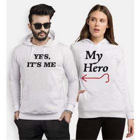 Tshirthane My Hero Yes,ıts Me 2'li Sevgili Sweatshirt