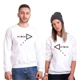 Tshirthane My Love Ok 2'li Sevgili Sweatshirt