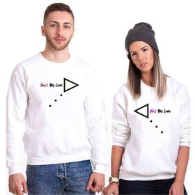 Tshirthane My Love Ok 2'li Sevgili Sweatshirt