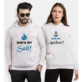 Tshirthane My Sail My Anchor 2'li Sevgili T-shirt