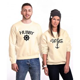 Tshirthane My Wifet My Hubby 2'li Sevgili Sweatshirt