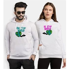 Tshirthane My World 2'li Sevgili Sweatshirt