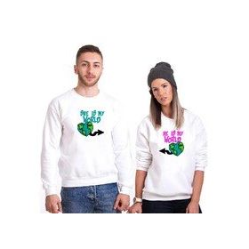 Tshirthane My World 2'li Sevgili T-shirt