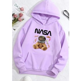 Tshirthane Nasa Bear Baskılı Unisex Sweatshirt