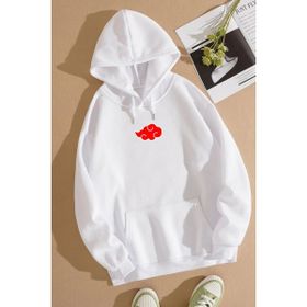 Tshirthane Ninja Akatsuki Sırt Baskılı Unisex Sweatshirt