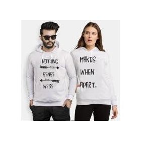 Tshirthane Nothing Makes Sense 2'li Sevgili T-shirt