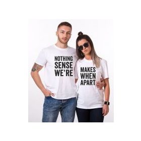Tshirthane Nothing Sense Were 2'li Sevgili T-shirt