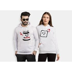 Tshirthane Nutellam Ekmek Dilimim 2'li Sevgili Sweatshirt