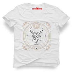 Tshirthane Oğlak Burcu Capricorn Beyaz Erkek T-shirt