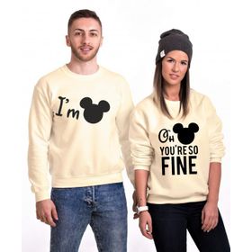 Tshirthane Oh Youre So Fine 2'li Sevgili Sweatshirt
