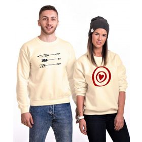 Tshirthane Ok Hedef 12 2'li Sevgili Sweatshirt