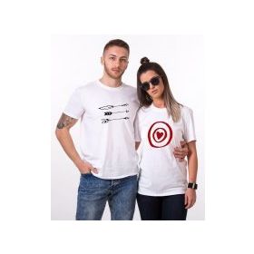 Tshirthane Ok Hedef 12 2'li Sevgili T-shirt