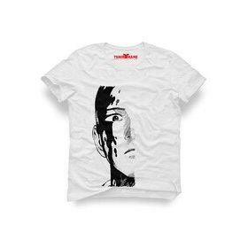 Tshirthane One Punch Man Face Beyaz Erkek T-shirt
