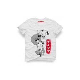 Tshirthane One Punch Man Saitama Beyaz Erkek T-shirt