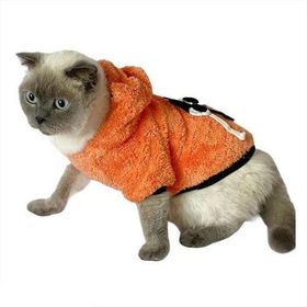 Tshirthane Orange Black Bunny Kapsonlu Sweatshirt