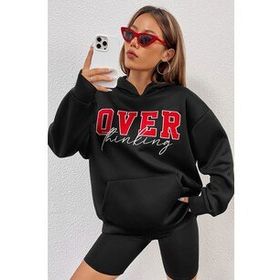 Tshirthane Over Thinking Baskılı Unisex Sweatshirt