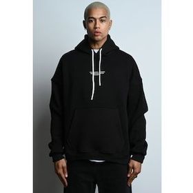 Tshirthane Oversize Kapşonlu Kanguru Cepli İçi Polarlı 3 İplik Erkek Sweatshirt