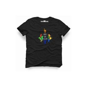 Tshirthane Overwatch Girls Save Day Siyah Erkek T-shirt