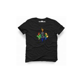 Tshirthane Overwatch Girls Save Day Siyah Erkek T-shirt