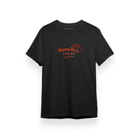 Tshirthane Ozark Missouri Belle Casino Siyah Kısa Kol Erkek T-shirt