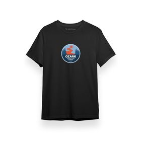 Tshirthane Ozark National Scenic Riverways Siyah Kısa Kol Erkek T-shirt