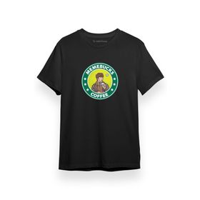 Tshirthane P17196S7587 Monsta X Hyungwon Memebucks Coffee Siyah Kısa Kol Erkek T-shirt