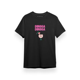 Tshirthane P17210S3162 Mamamoo Dingga Dingga Siyah Kısa Kol Erkek T-shirt