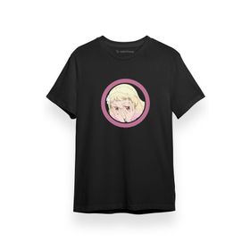 Tshirthane P17213S8946 Love Live Anime Superstar Circle Pink Siyah Kısa Kol Erkek T-shirt