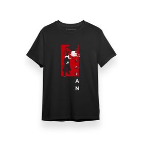 Tshirthane P17301S812 Kısa Kol Siyah Erkek T-shirt