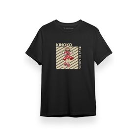 Tshirthane P17317S4191 My Hero Academia Anime Kinoko Poster Siyah Erkek T-shirt