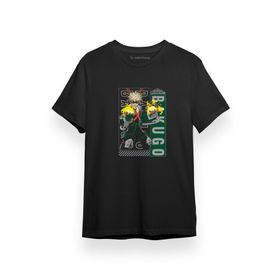 Tshirthane P17318S5835 My Hero Academia Anime Kacchan Katsuki Bakugo Art Siyah Erkek T-shirt