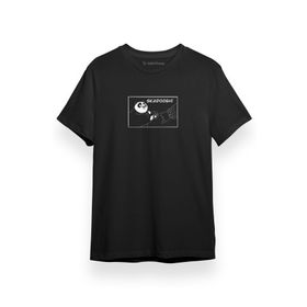 Tshirthane P17332S5230 Kung Fu Panda Skadoosh Siyah Kısa Kol Erkek T-shirt