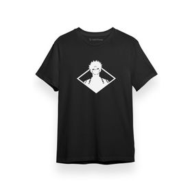 Tshirthane P17334S9028 Jujutsu Kaisen Anime Sukuna White Head Siyah Kısa Kol Erkek T-shirt