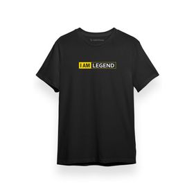 Tshirthane P17346S1623 I am Legend Logo Siyah Kısa Kol Erkek T-shirt