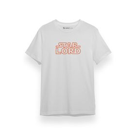 Tshirthane P17476S337 Guardians of the Galaxy Star Lord Kısa Kol Erkek Beyaz T-shirt